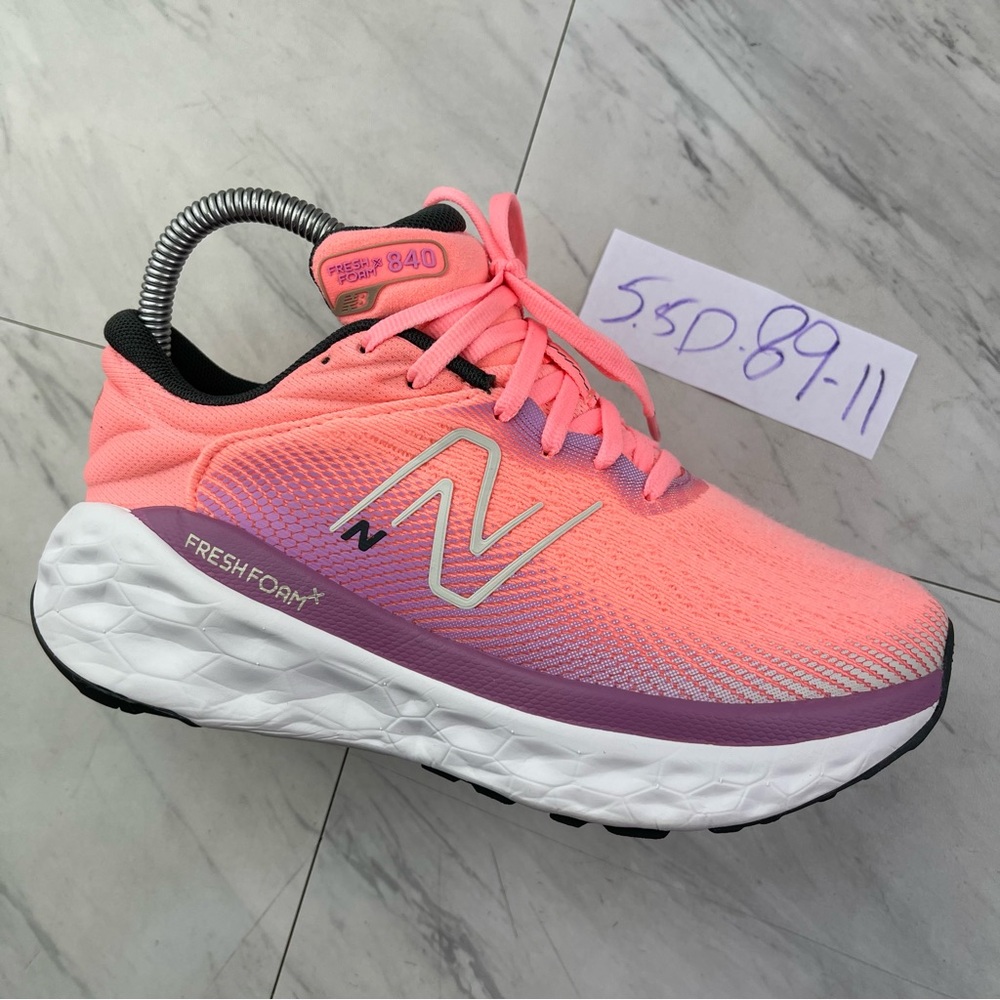New Balance Fresh Foam 840 Peach pink Purple Women's 5.5 D  W840FLN Shoes